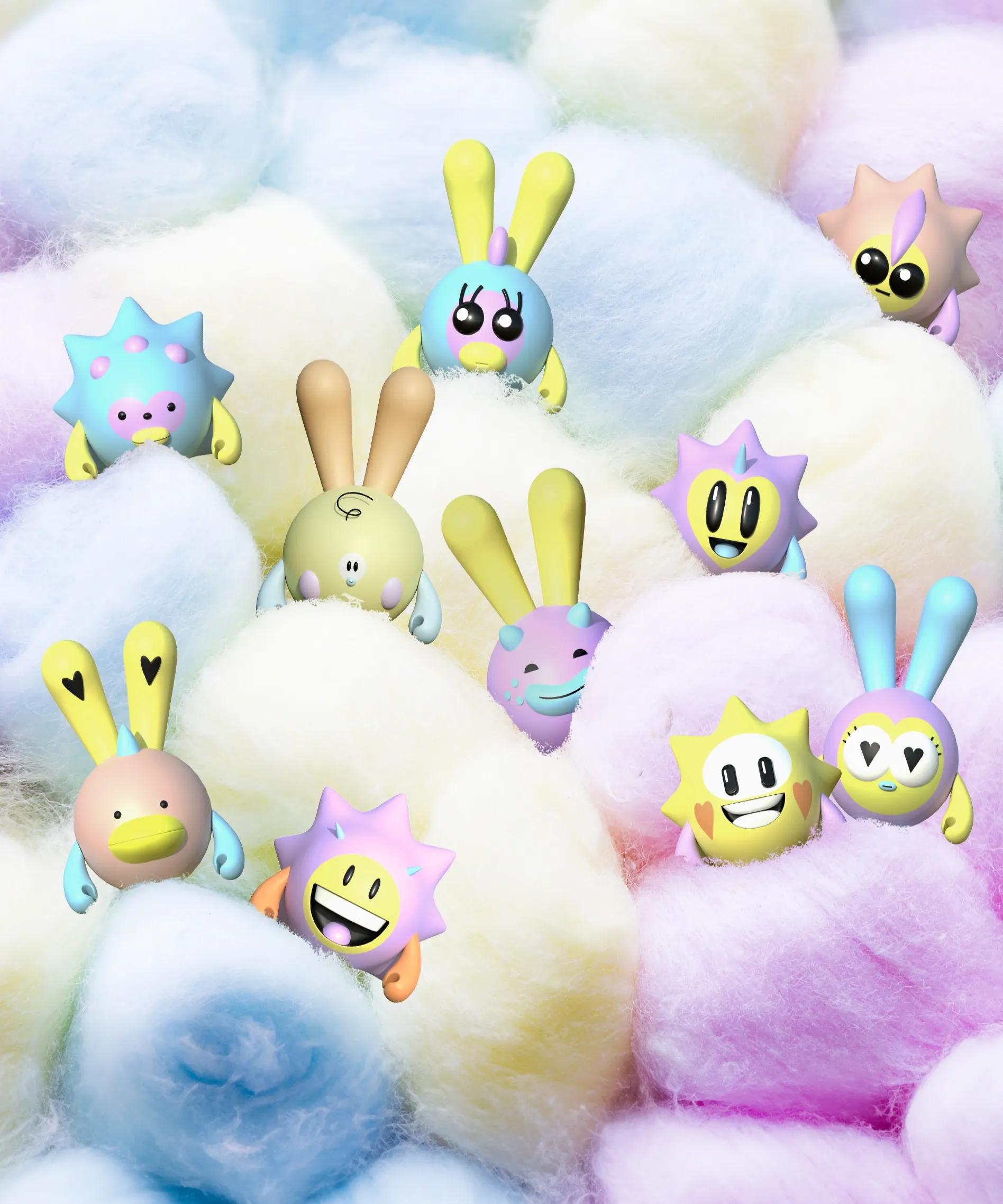 Cotton Candy Friends