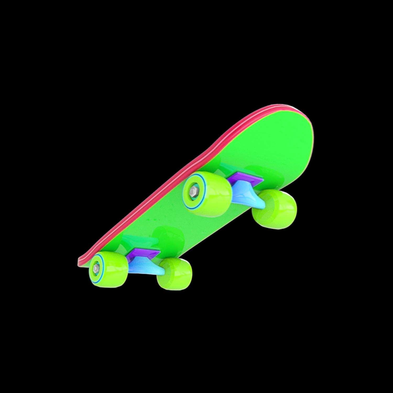 skateboard-green