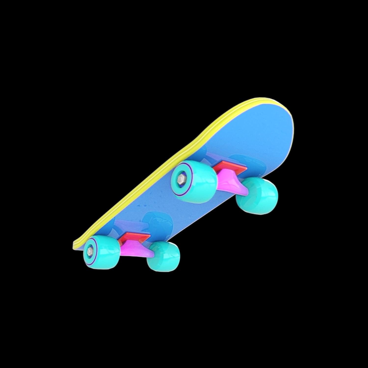 skateboard-blue