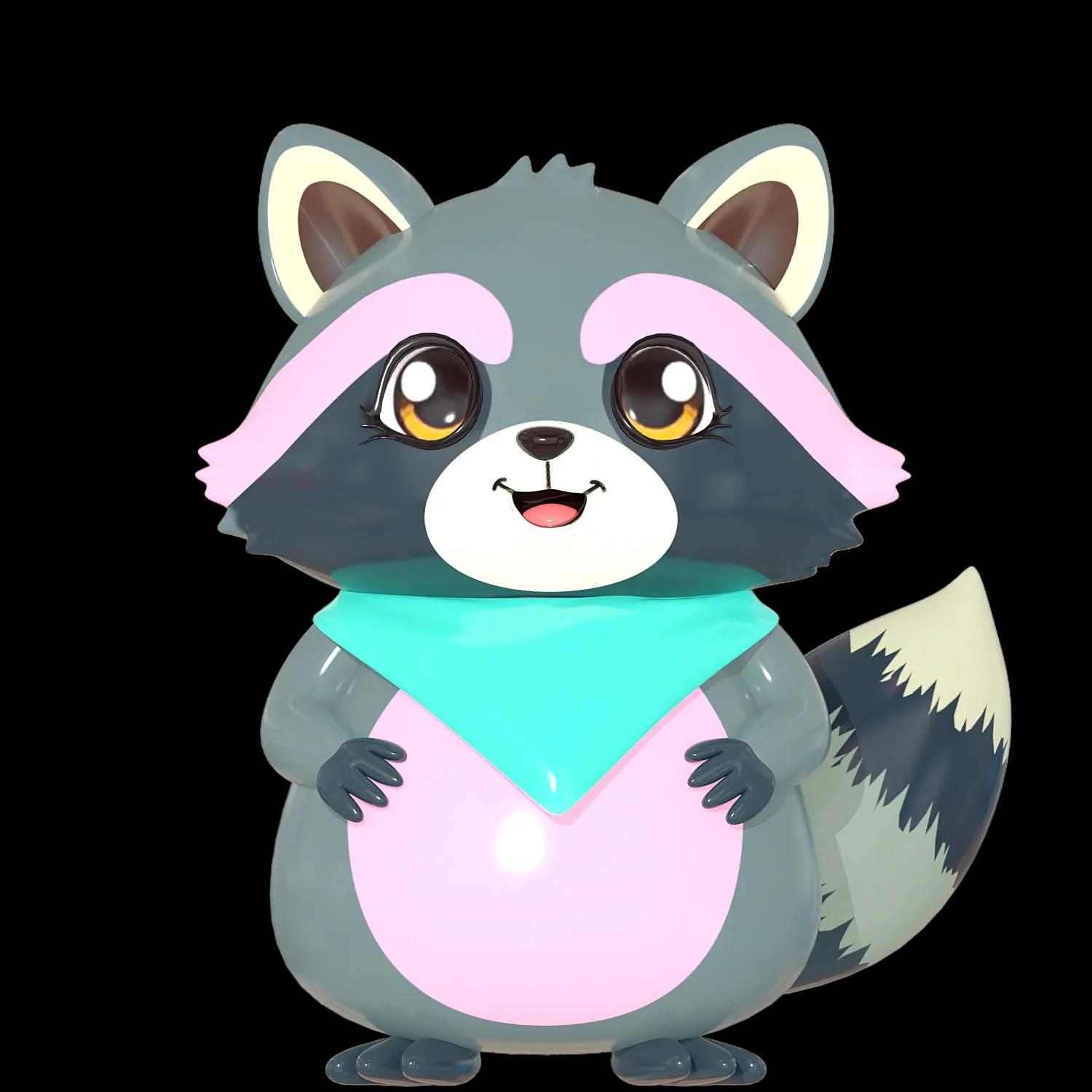 raccoon-engaging