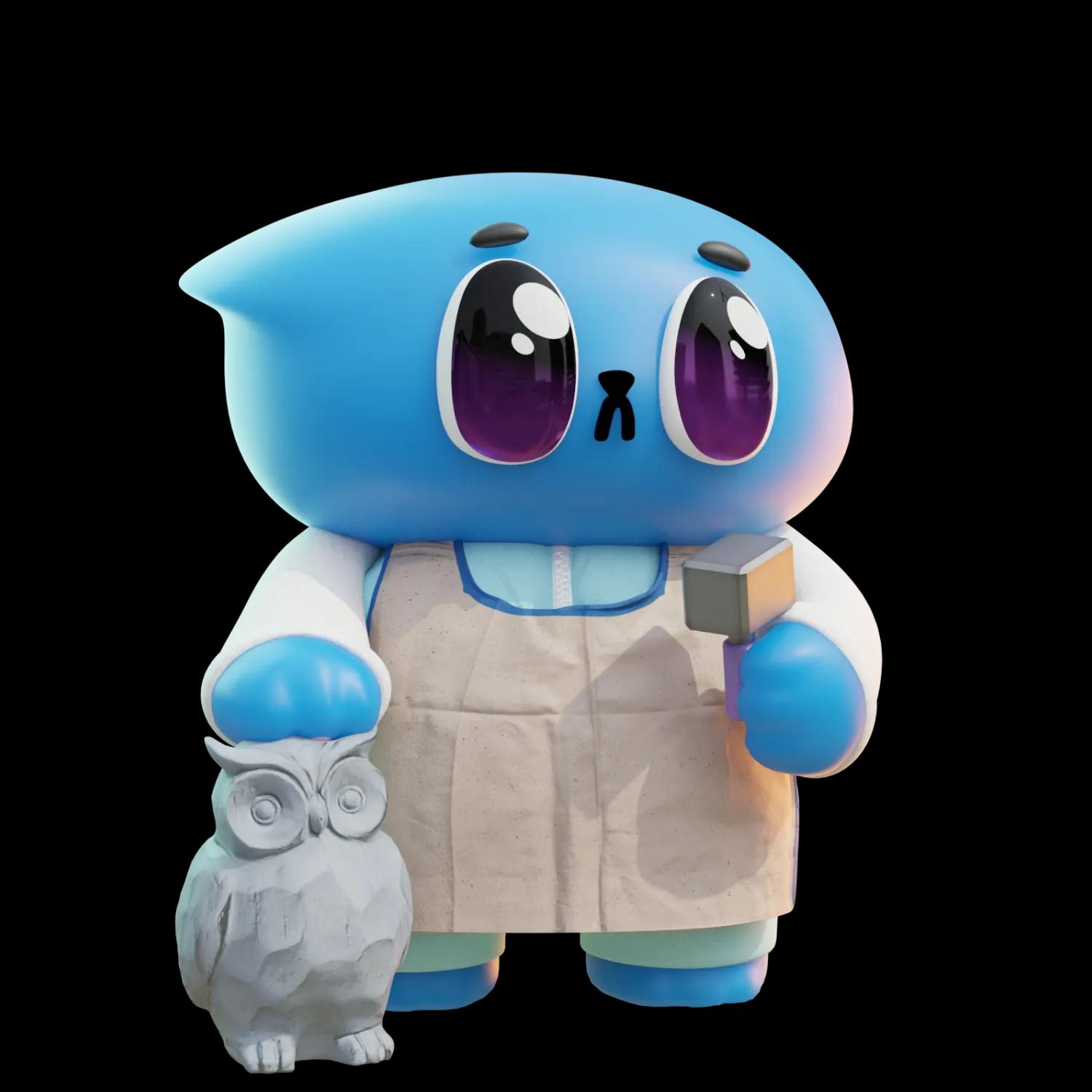pif-sculptor | Collectible designer toys at R.Toys pif-sculptor