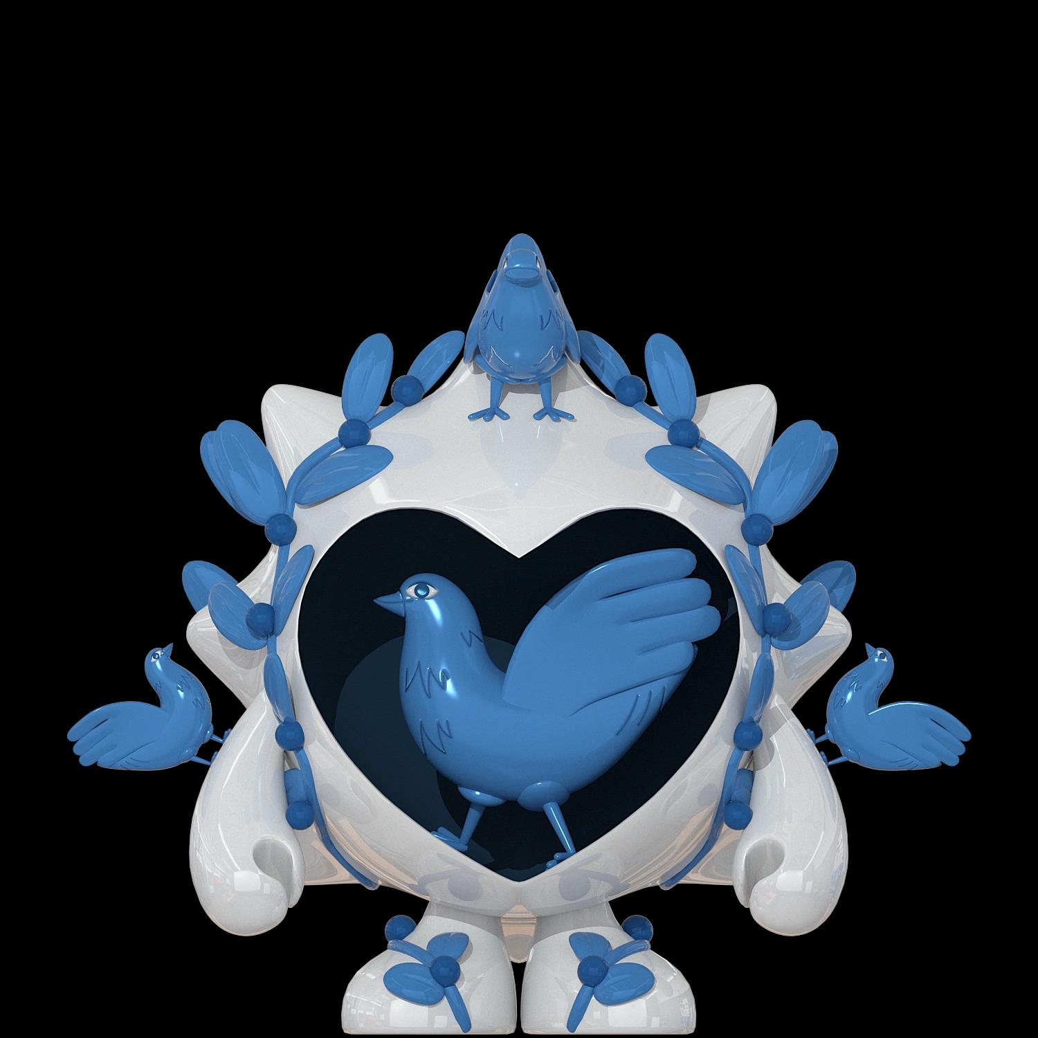 blue-bird | Collectible designer toys at R.Toys blue-bird