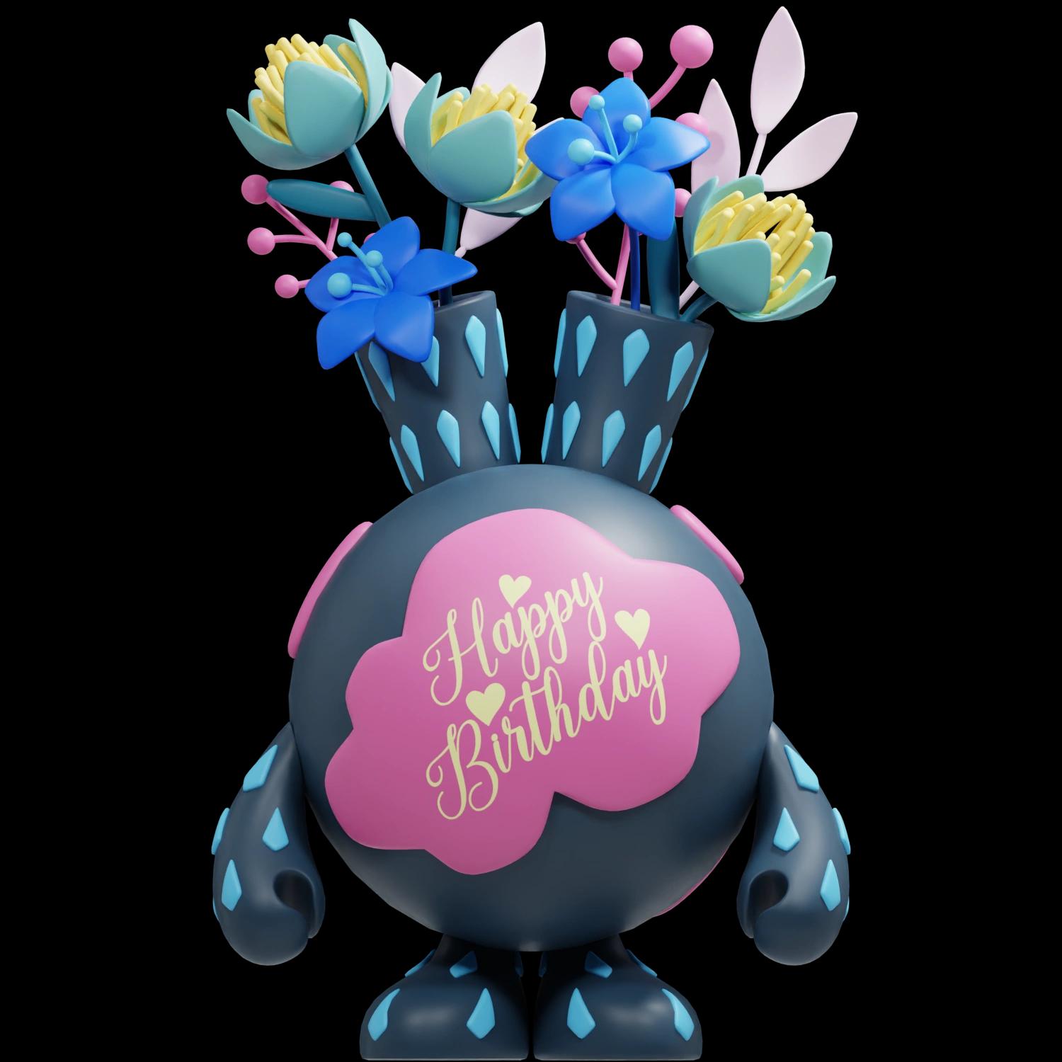 birthday-flowers | Collectible designer toys at R.Toys birthday-flowers