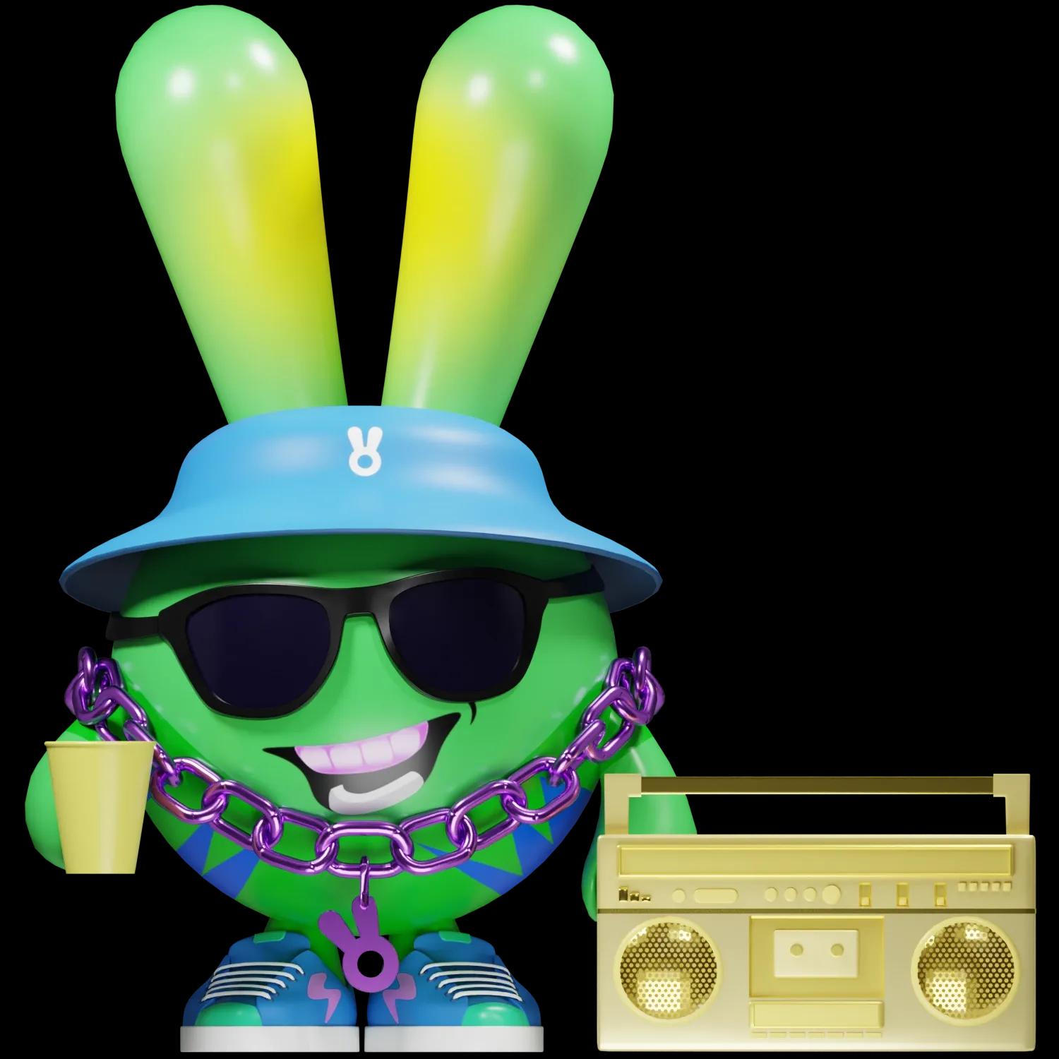 boombox-bunny | Collectible designer toys at R.Toys boombox-bunny