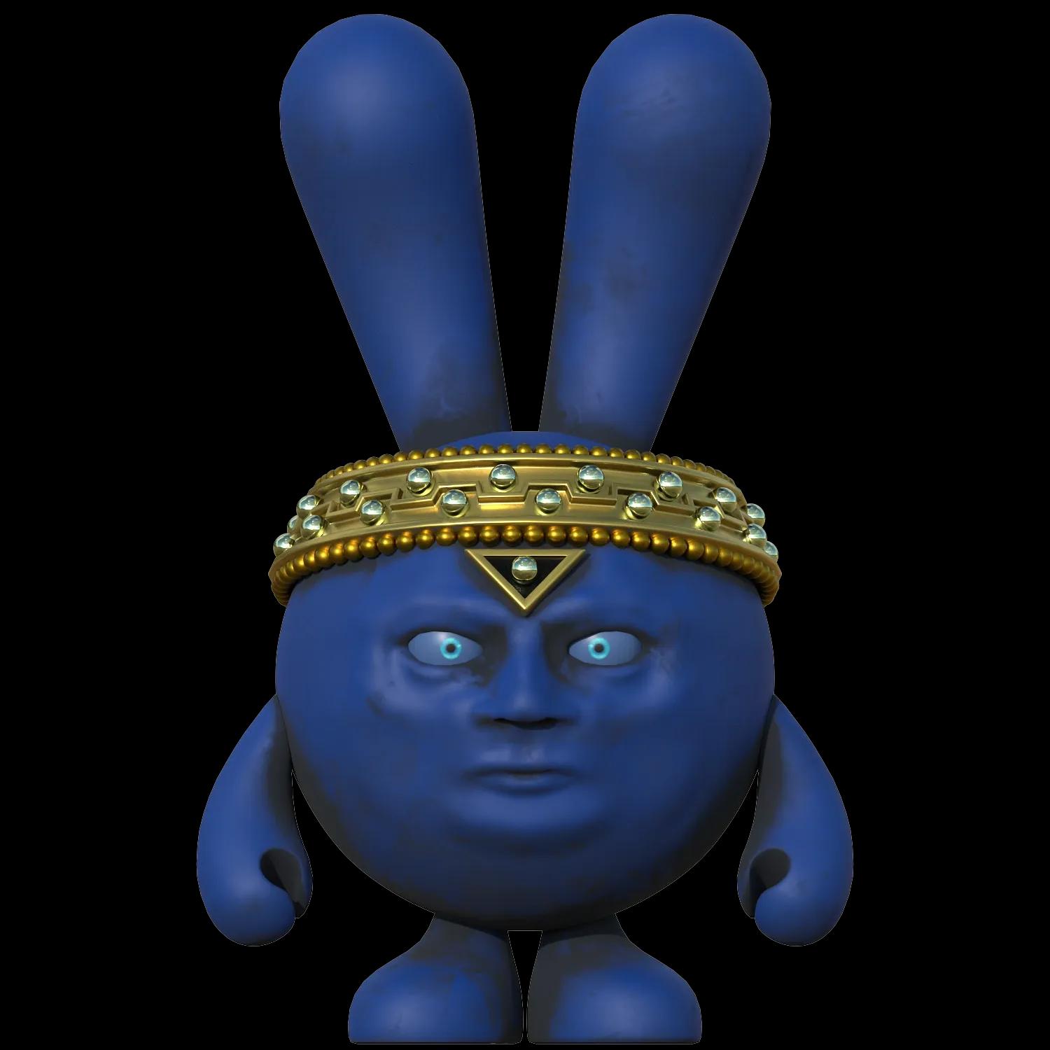 blue-crown-stone | Collectible designer toys at R.Toys blue-crown-stone
