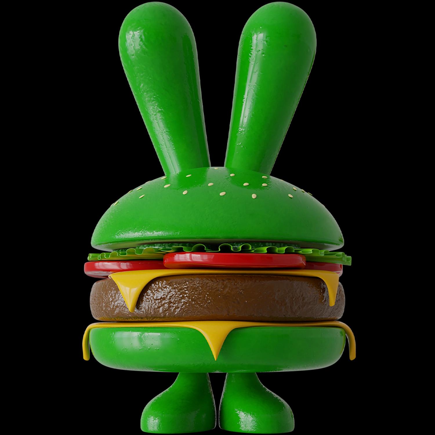 roko-burger-green | Collectible designer toys at R.Toys roko-burger-green