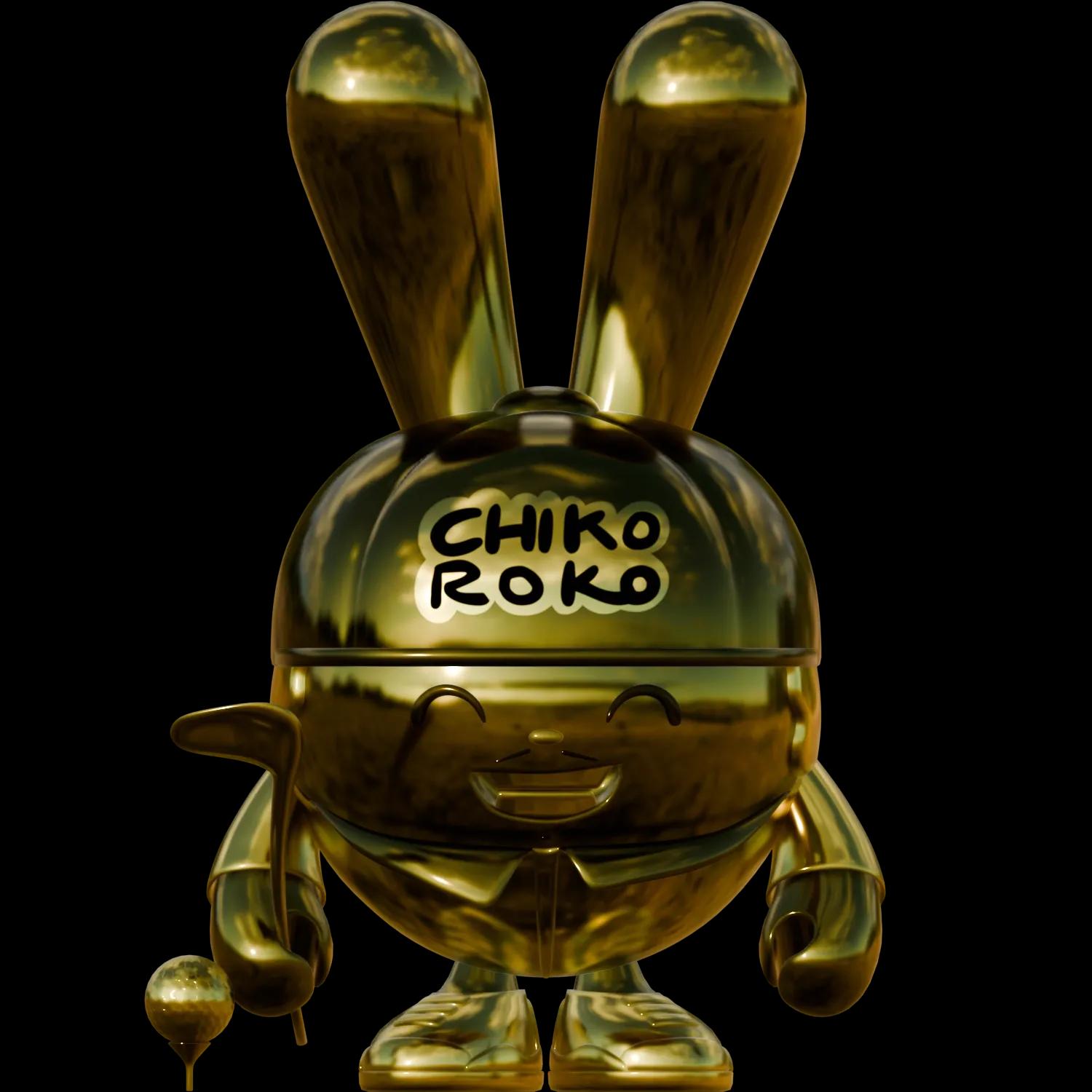 captain-putt-putt-gold | Collectible designer toys at R.Toys captain-putt-putt-gold