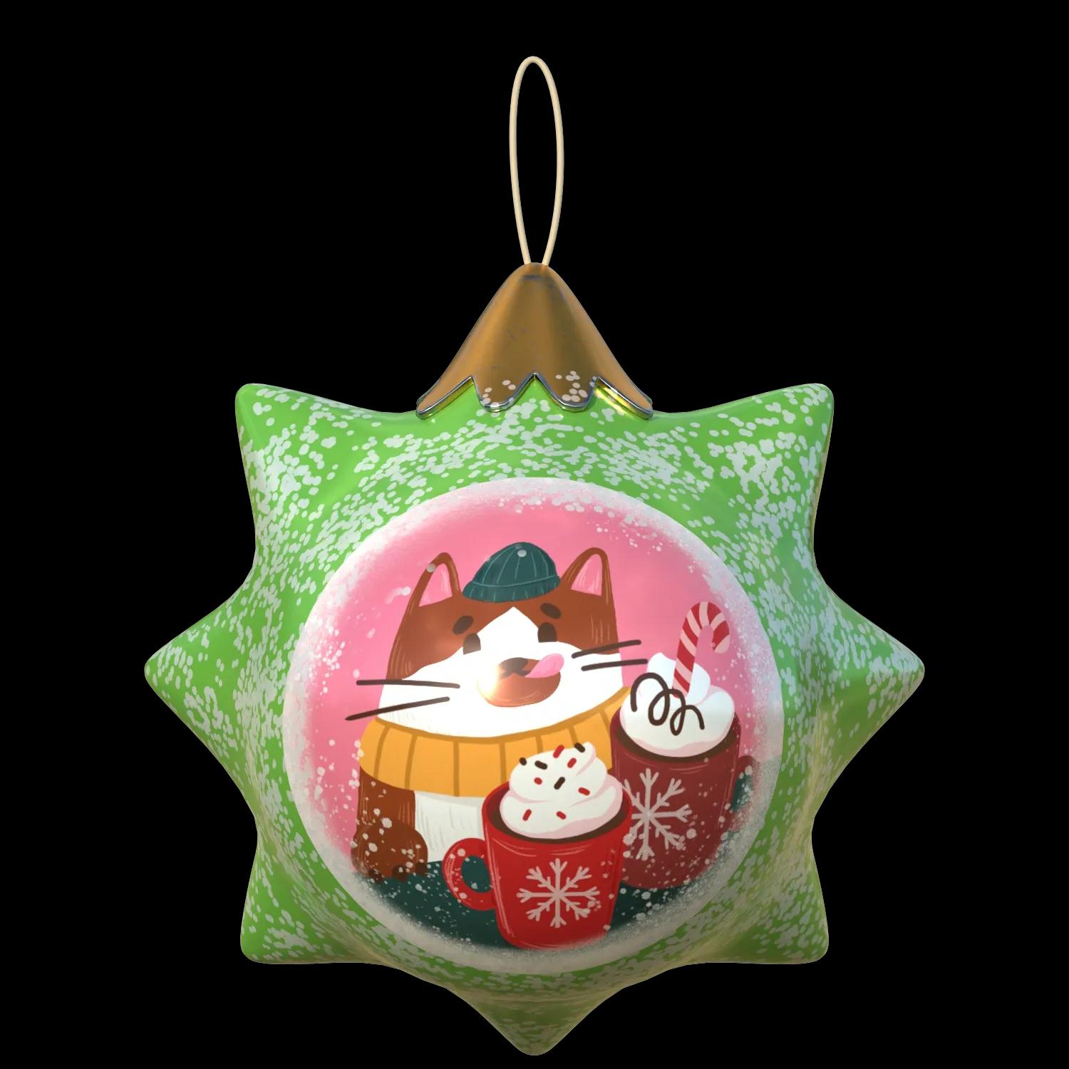merry-cat-bauble | Collectible designer toys at R.Toys merry-cat-bauble