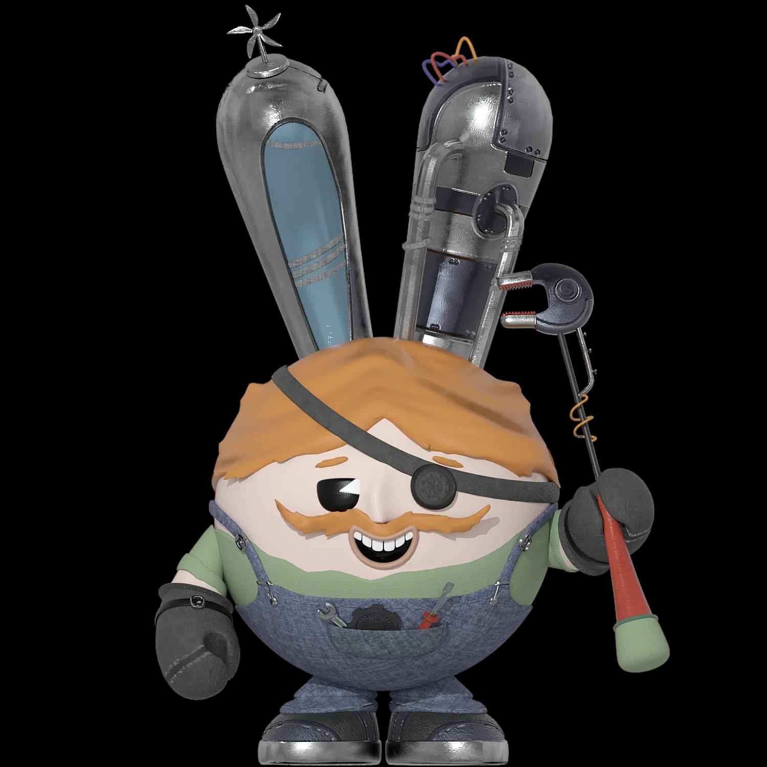 craftsman-charlie | Collectible designer toys at R.Toys craftsman-charlie