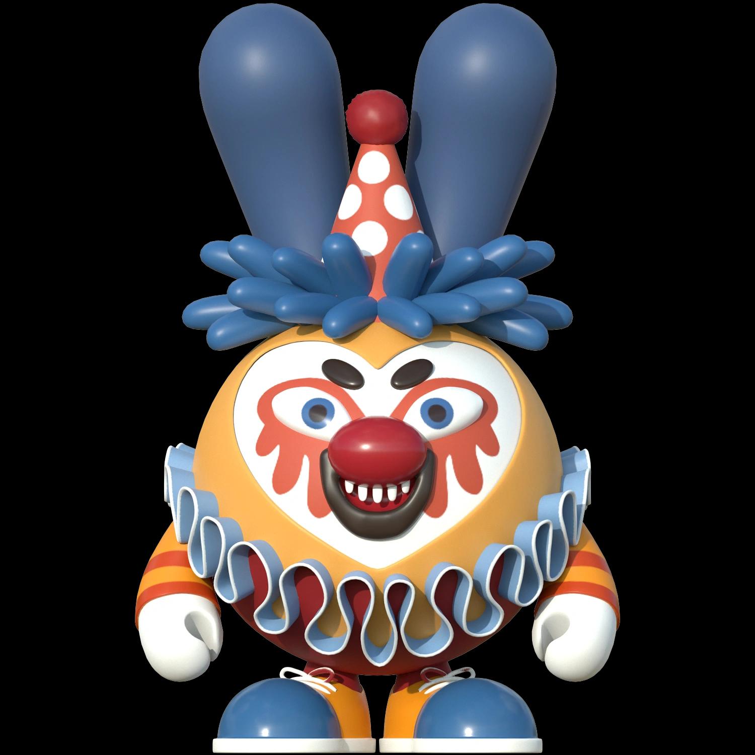 creepy-clown-cleo | Collectible designer toys at R.Toys creepy-clown-cleo