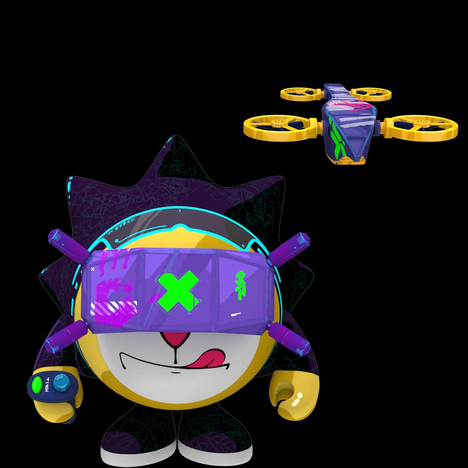 cyberchiko-blacky | Collectible designer toys at R.Toys cyberchiko-blacky