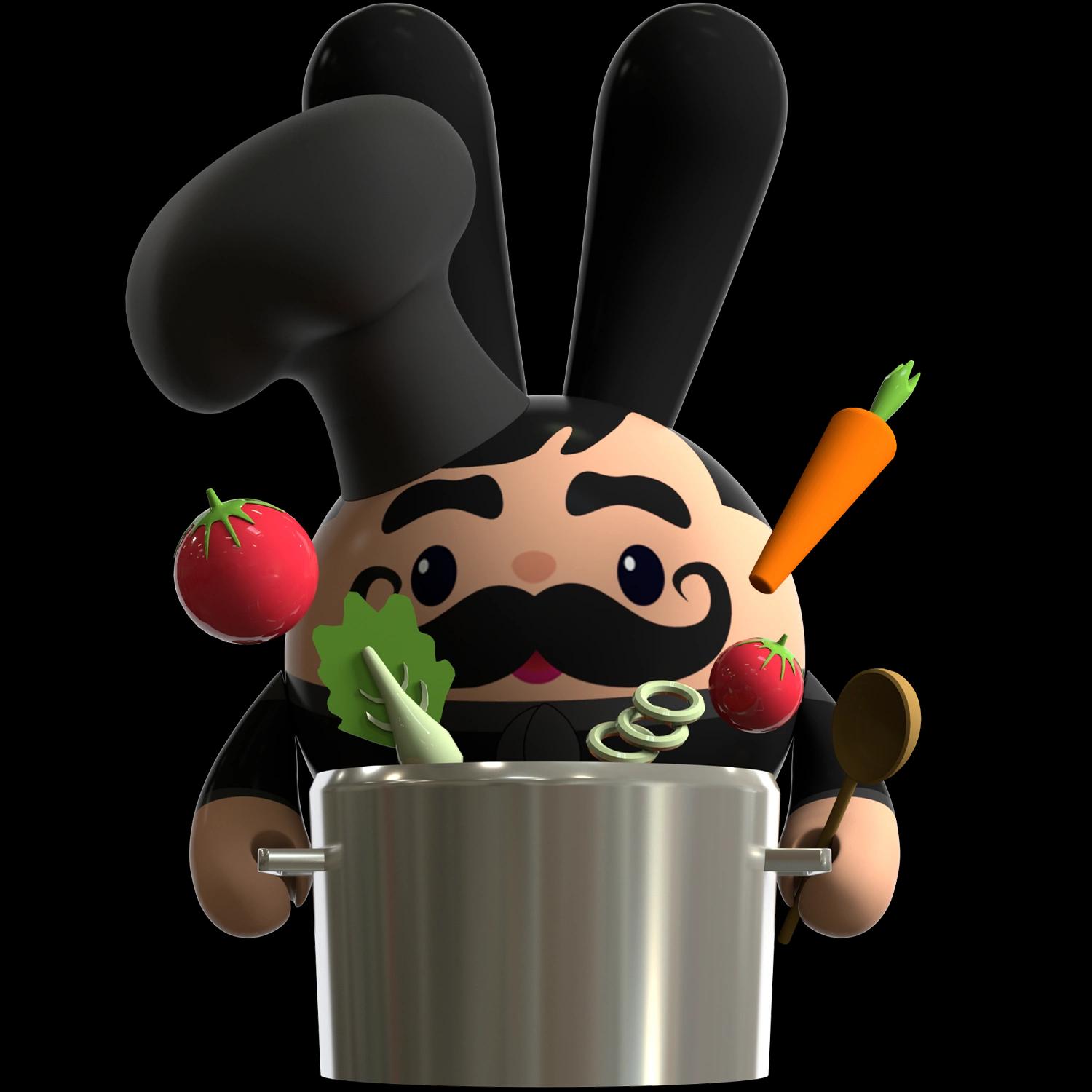 international-soup-day-black | Collectible designer toys at R.Toys international-soup-day-black