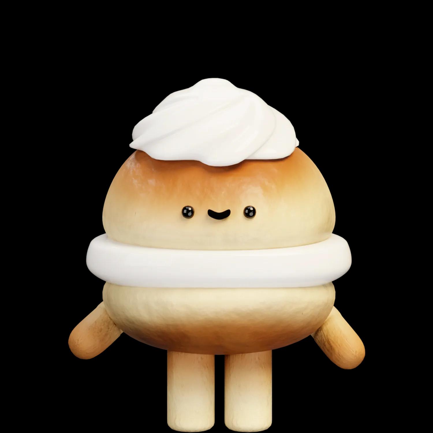 just-cream-puff | Collectible designer toys at R.Toys just-cream-puff