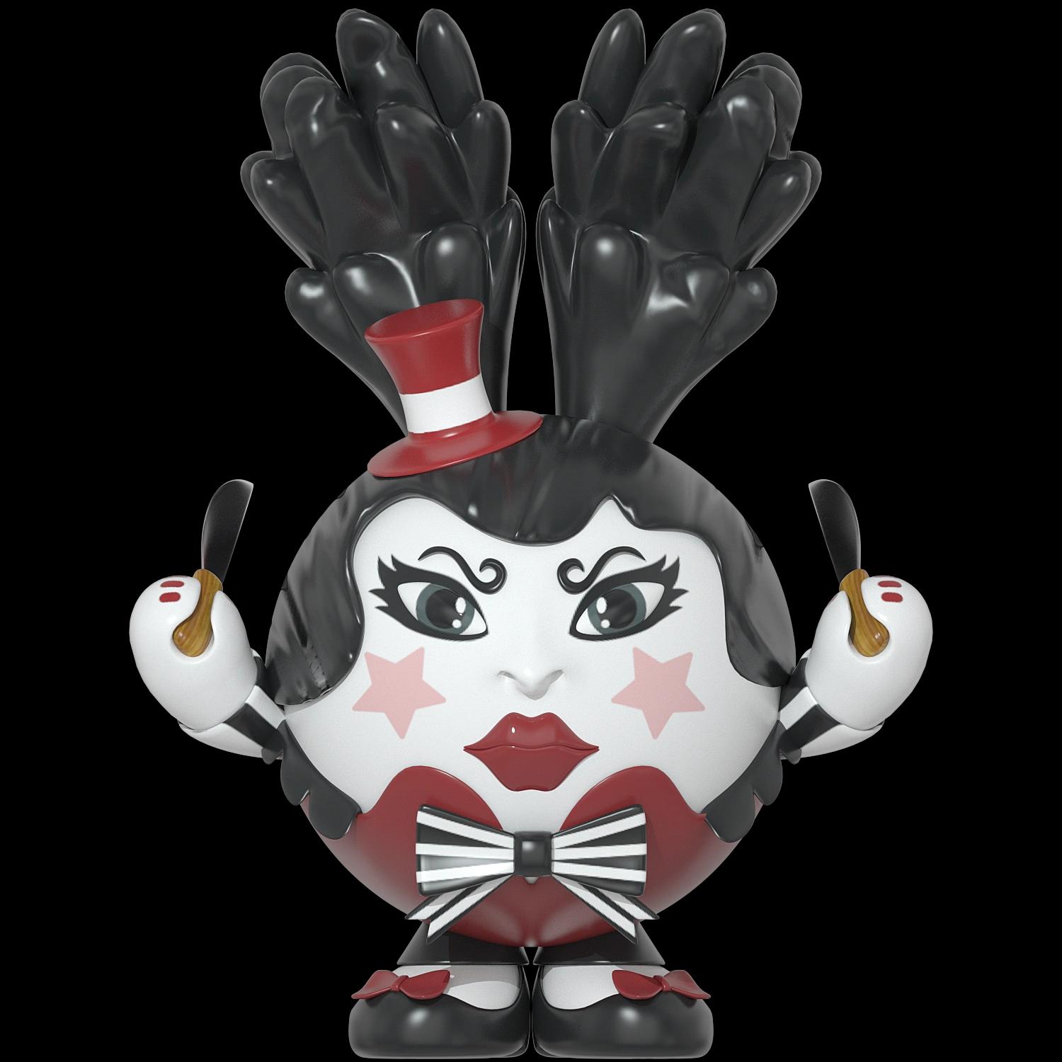 knife-tossing-katerina | Collectible designer toys at R.Toys knife-tossing-katerina