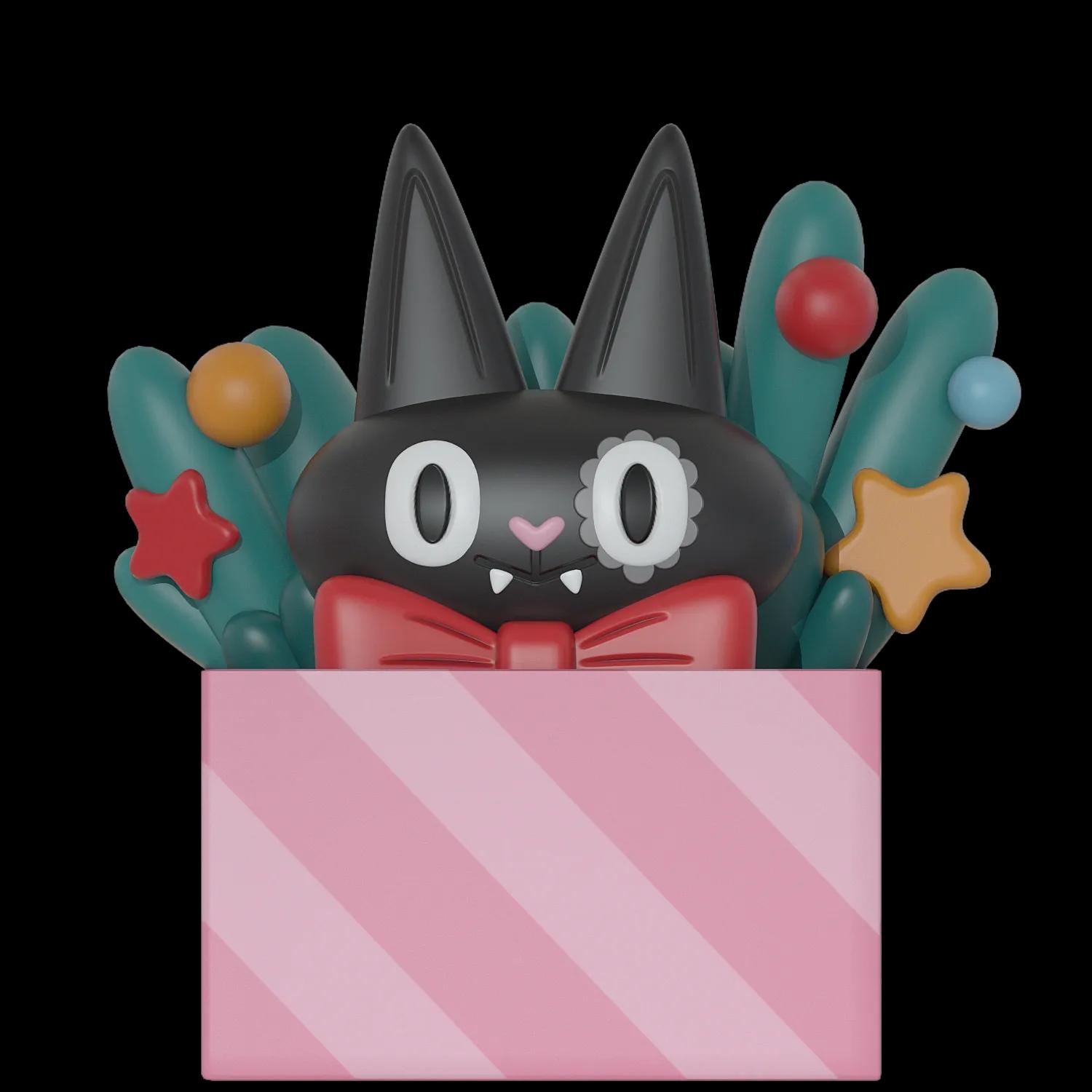 mystery-gift-cat | Collectible designer toys at R.Toys mystery-gift-cat