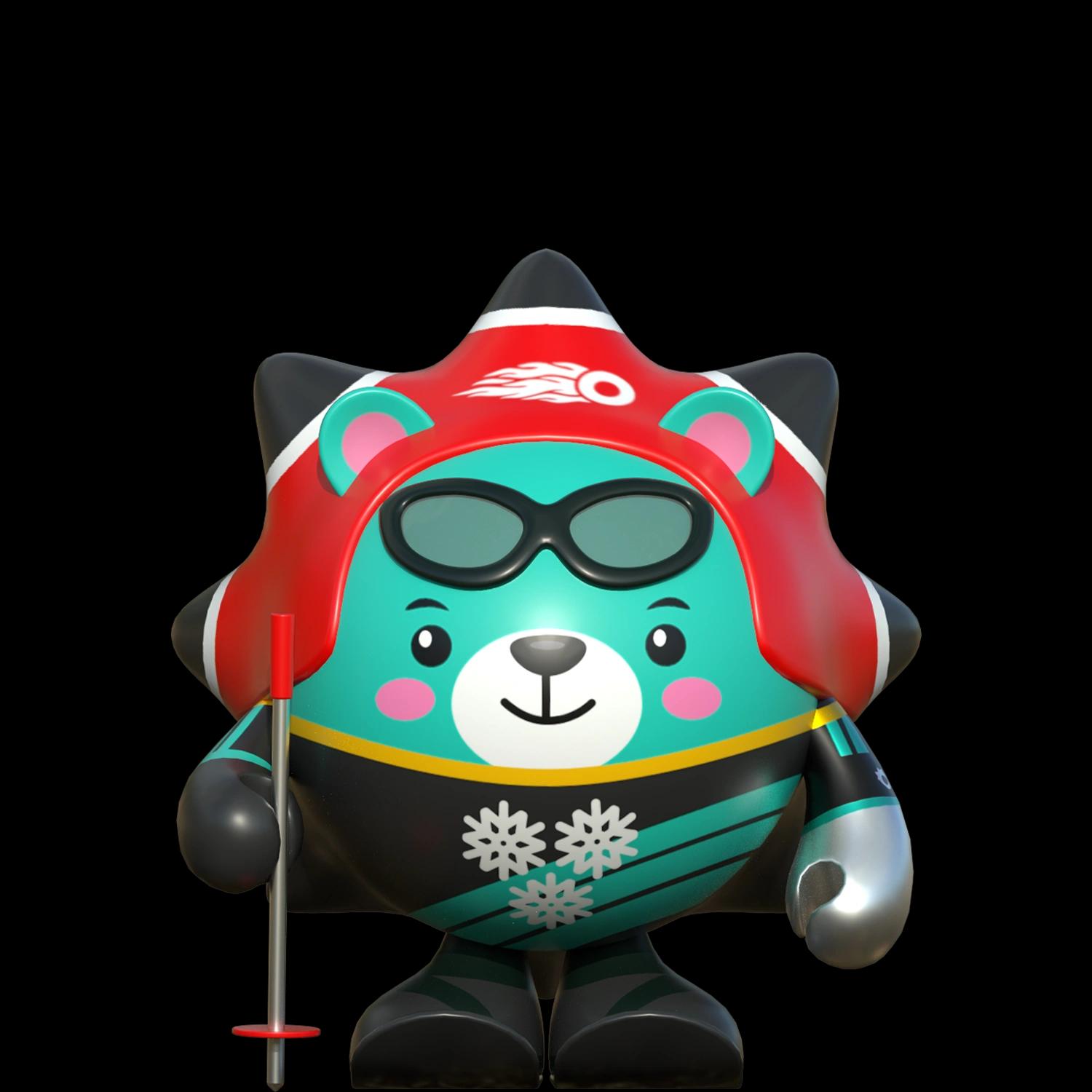 para-alpine-skiing-black-edition | Collectible designer toys at R.Toys para-alpine-skiing-black-edition