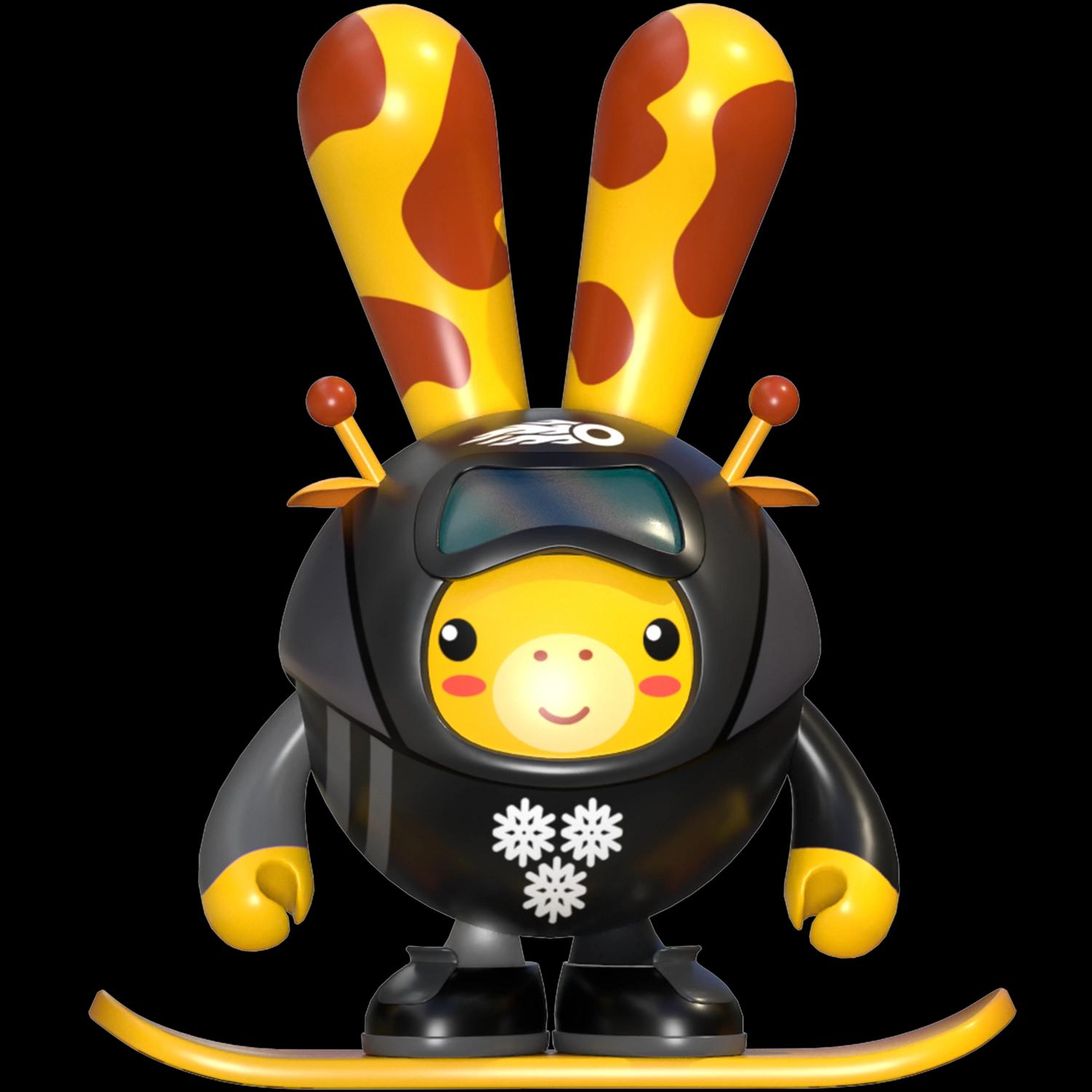 para-snowboarding-black-edition | Collectible designer toys at R.Toys para-snowboarding-black-edition
