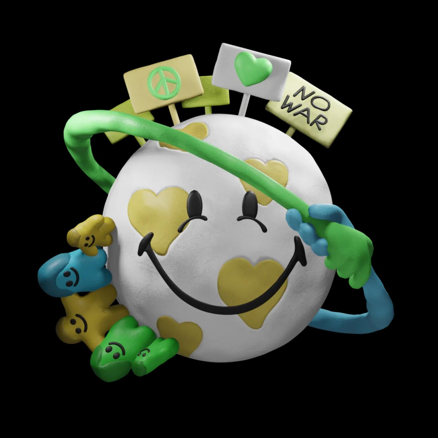 peace-4 | Collectible designer toys at R.Toys peace-4