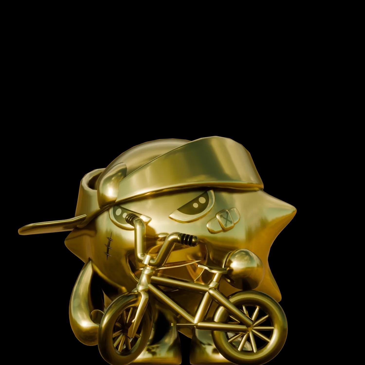 scar-spokes-gold | Collectible designer toys at R.Toys scar-spokes-gold