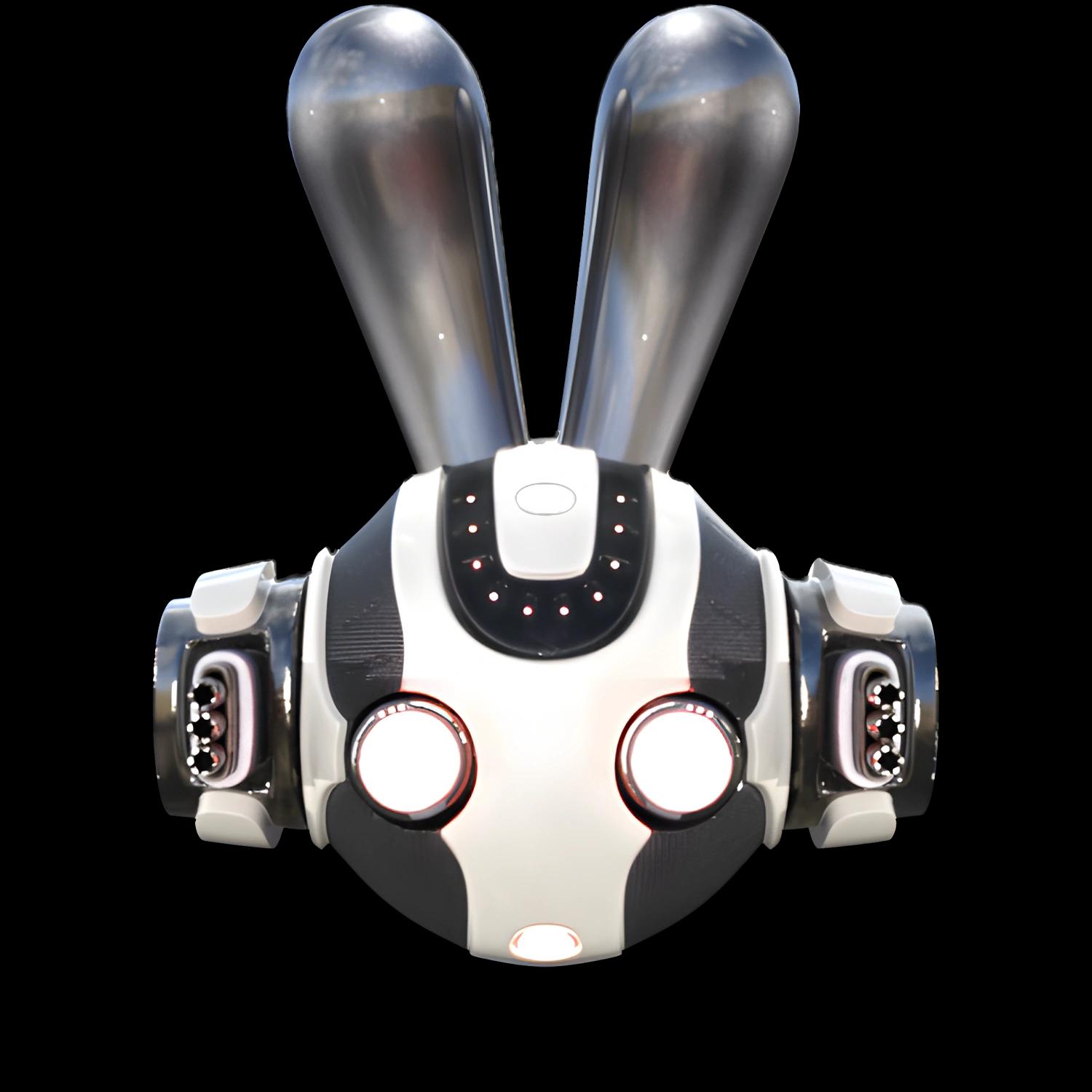 roko-sci-fi-drone-white-and-black | Collectible designer toys at R.Toys roko-sci-fi-drone-white-and-black