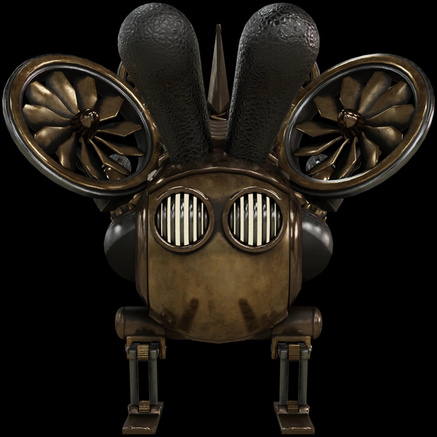 roko-sci-fi-steam-punk-copter | Collectible designer toys at R.Toys roko-sci-fi-steam-punk-copter