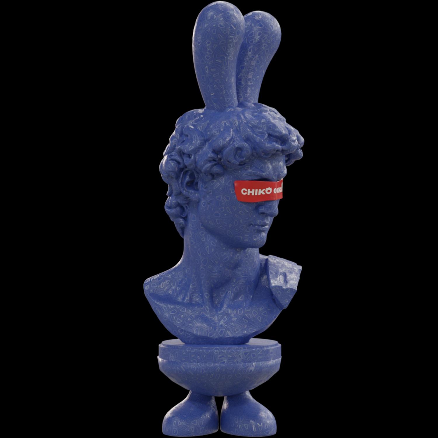 sculptures-david-blue | Collectible designer toys at R.Toys sculptures-david-blue