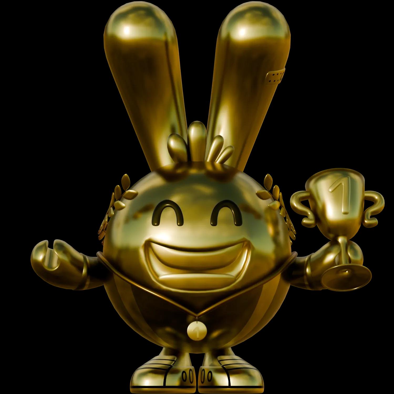 star-champ-gold | Collectible designer toys at R.Toys star-champ-gold
