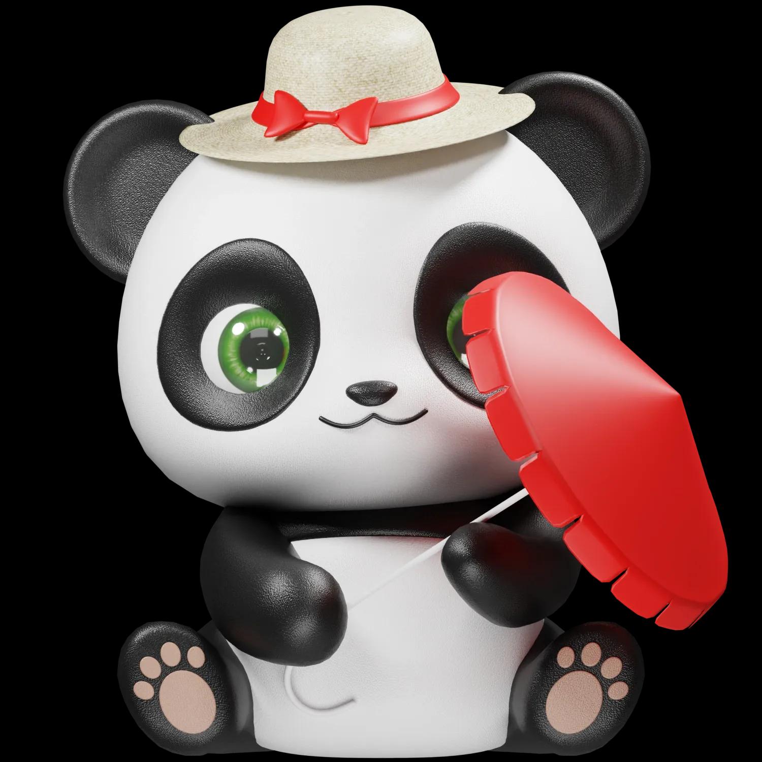 beach-day-panda | Collectible designer toys at R.Toys beach-day-panda