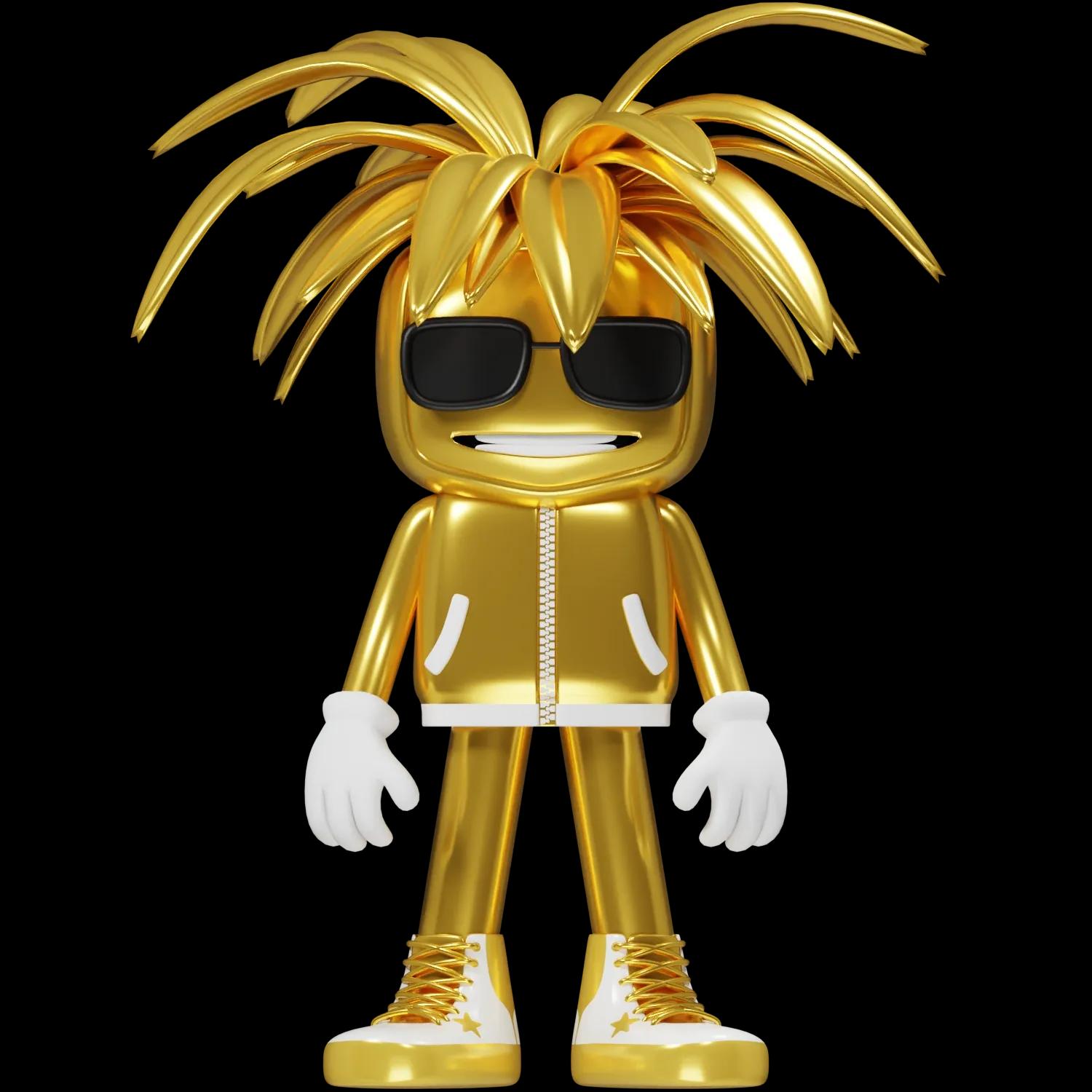swaggy-sam-gold | Collectible designer toys at R.Toys swaggy-sam-gold