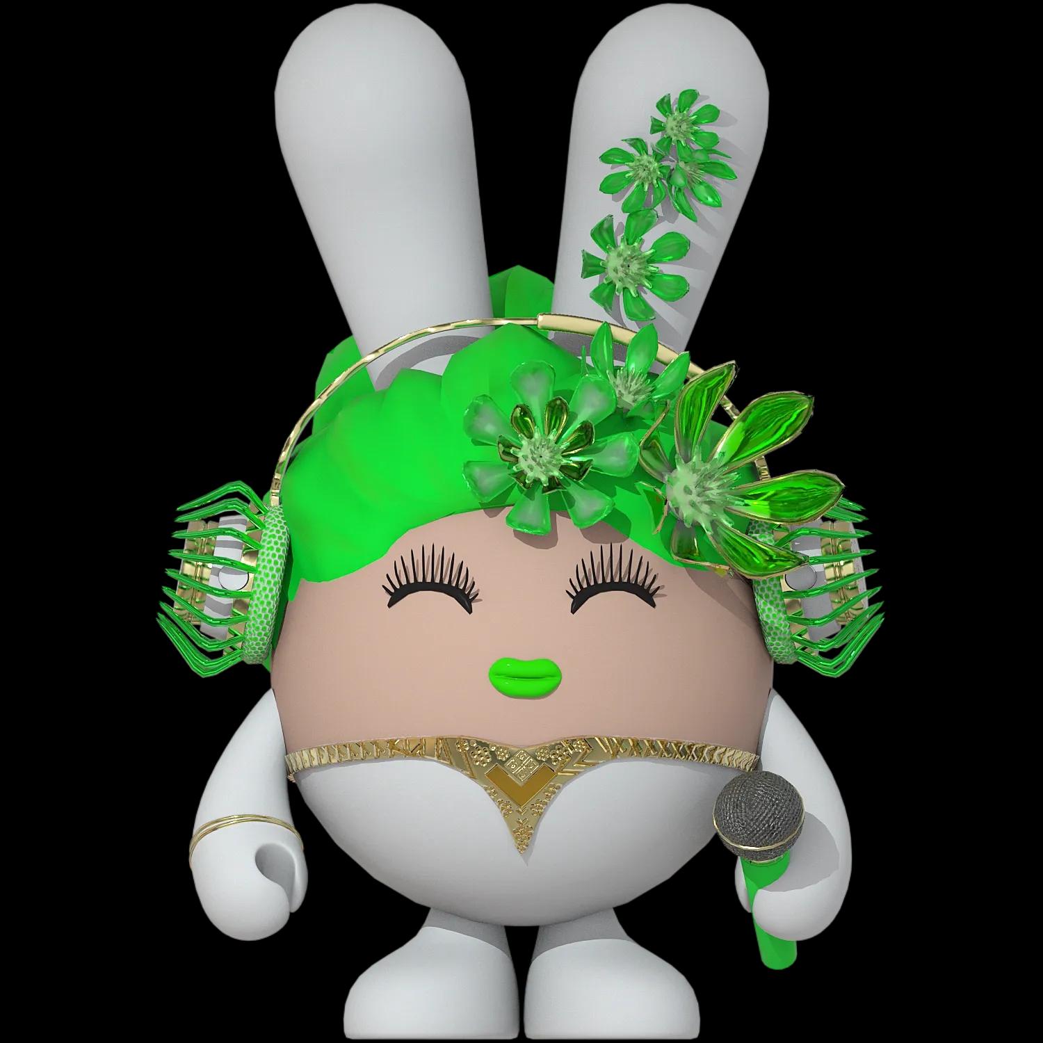 tiora-takaboni-green | Collectible designer toys at R.Toys tiora-takaboni-green