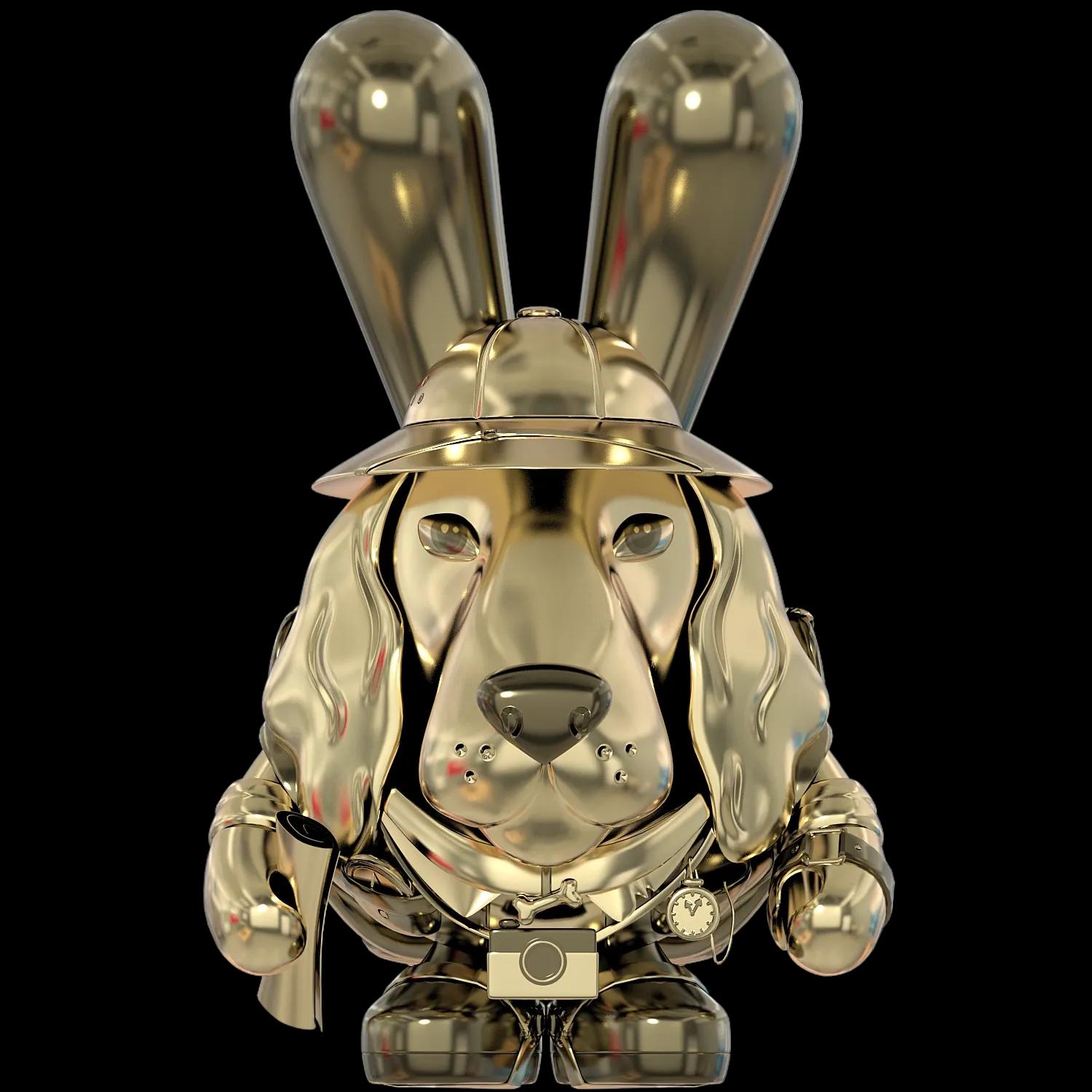 traveler-teoko-gold | Collectible designer toys at R.Toys traveler-teoko-gold