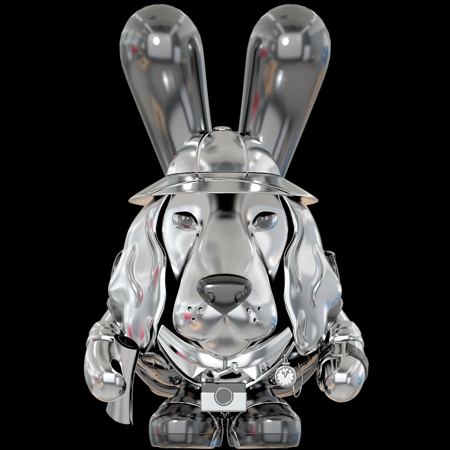traveler-teoko-silver | Collectible designer toys at R.Toys traveler-teoko-silver