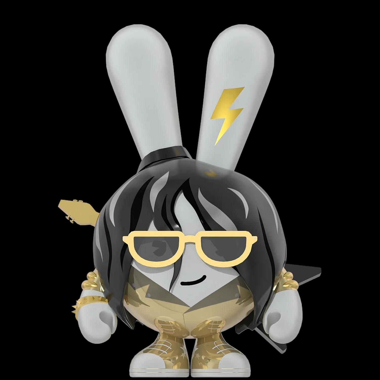 true-rocker-gold | Collectible designer toys at R.Toys true-rocker-gold