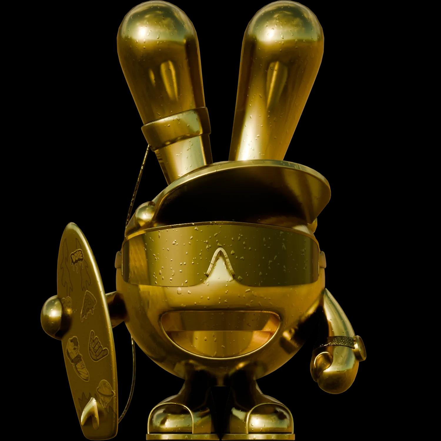 tsunami-tamer-gold | Collectible designer toys at R.Toys tsunami-tamer-gold