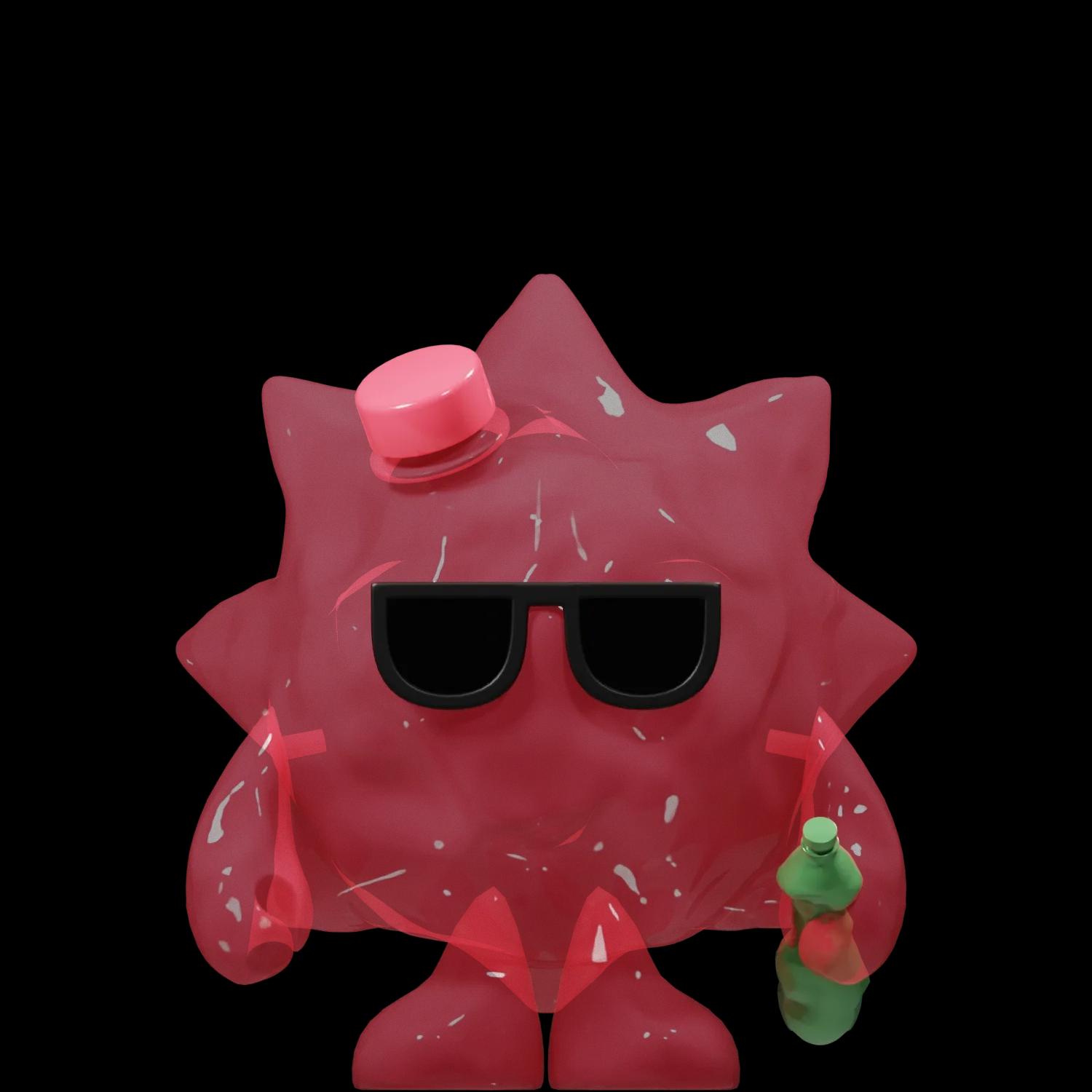 waste-warrior-pink | Collectible designer toys at R.Toys waste-warrior-pink