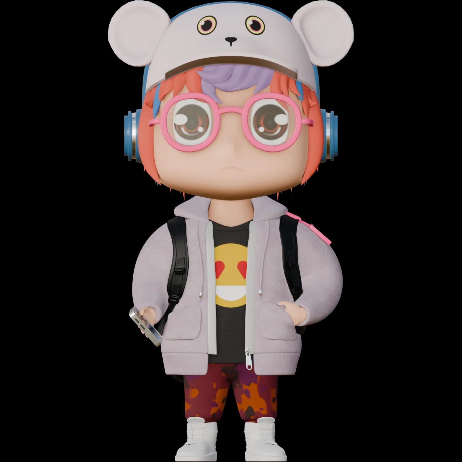 web-girl | Collectible designer toys at R.Toys web-girl