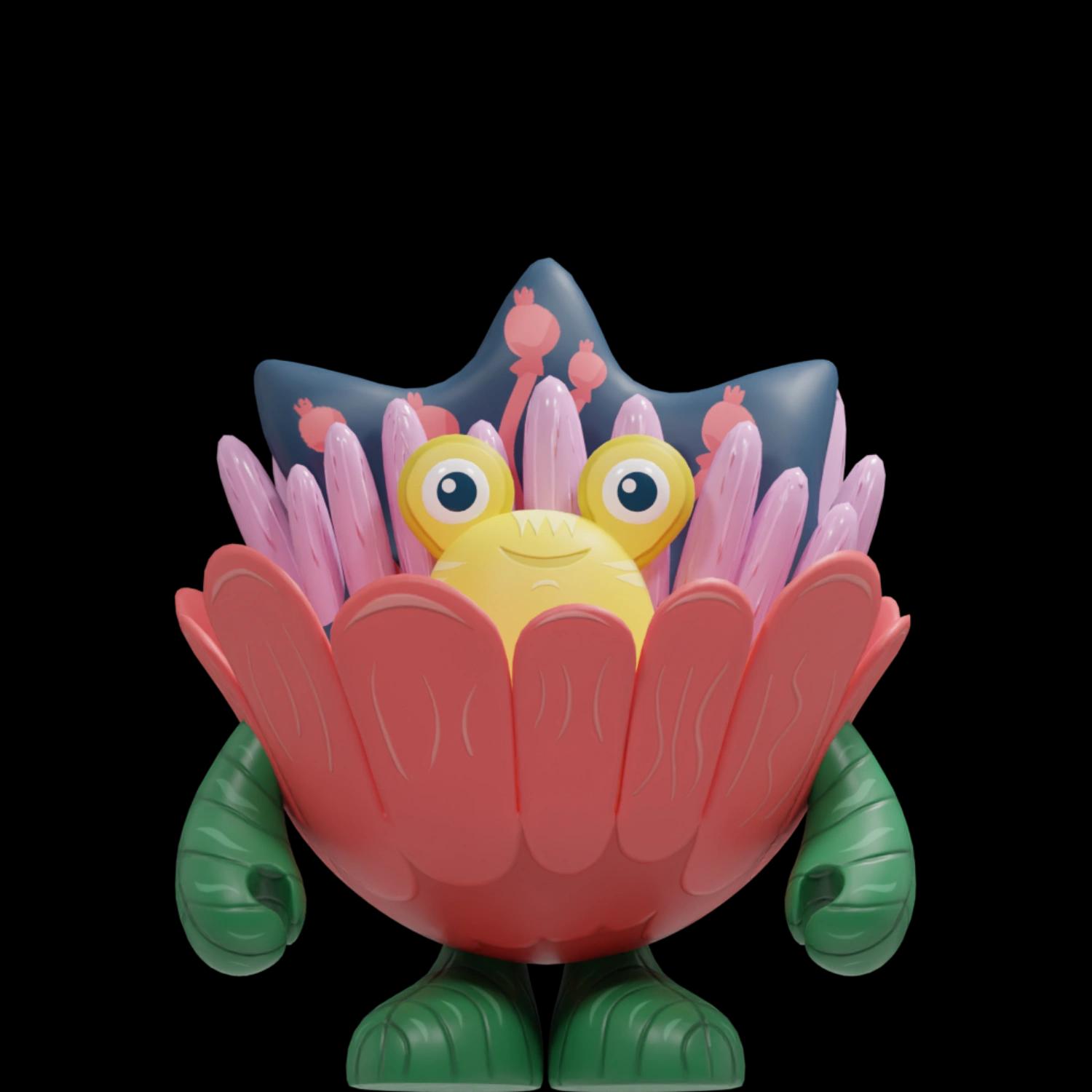 hoppy-pink | Collectible designer toys at R.Toys hoppy-pink