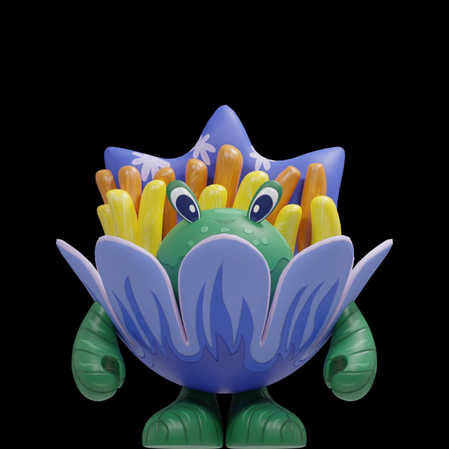 hoppy-blue | Collectible designer toys at R.Toys hoppy-blue